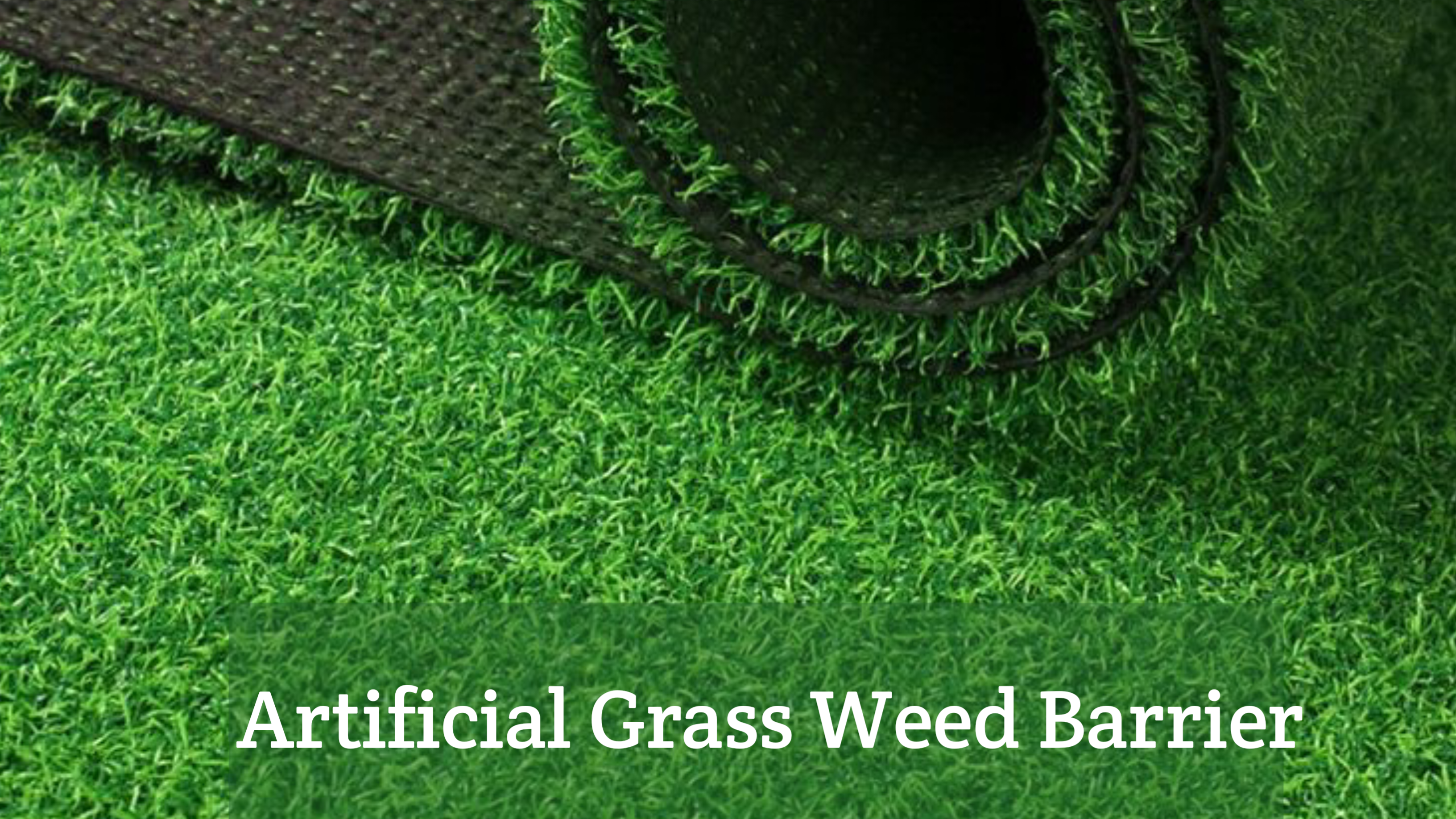 Artificial grass weed barrier