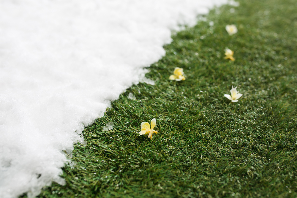 How to Care for Artificial Grass in Snowy Weather?